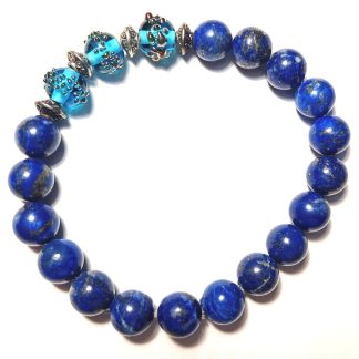 Náramek z achátu modrý