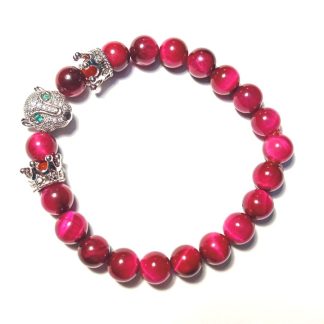 Náramek z achátu červený