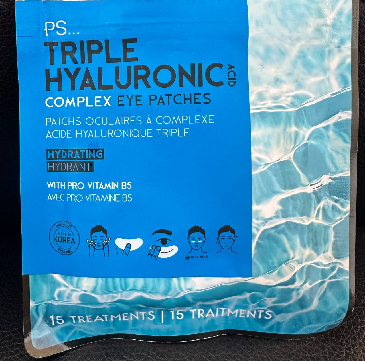 Látkové oční polštářky