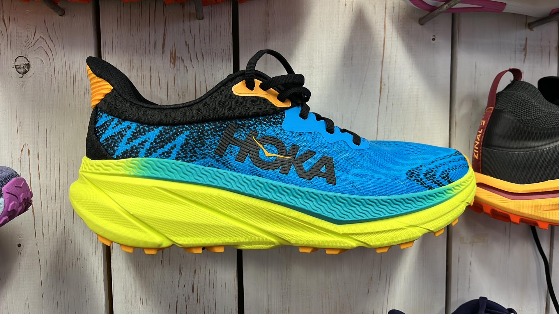 Univerzální běžecká obuv- smíšený povrch /Hoka Challenger ATR 7 Diva Blue/Evening Primrose