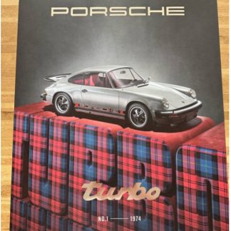 Plakát ke sběratelské edici - Porsche 911 Turbo č. 1–1974