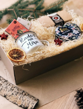 Čajový dárkový koš