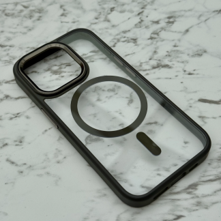 Průhledný kryt s Magsafe šedý