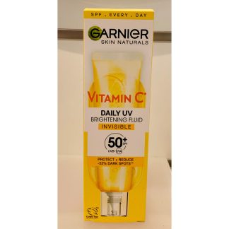 Garnier: Vitamin C denní rozjasňující UV fluid SPF 50+ invisible