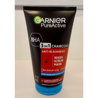Garnier: Pure Active 3v1 čistící gel, peeling, maska s aktivním uhlím