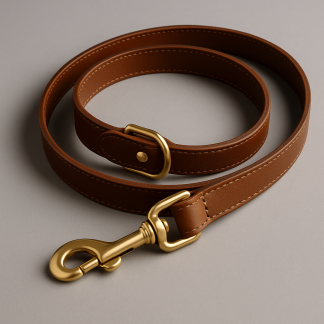 Vodítko kožené hnědé