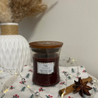 Svíčka WoodWick - Smoked walnut & maple