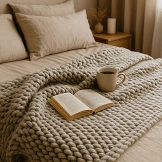 Měkká pletená deka